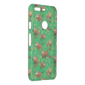 Red Panda & Bamboo Leaves Pattern Uncommon Google Pixel Case (Back/Right)