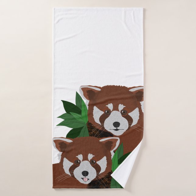 Red Panda Bath Towel (Bath Towel)