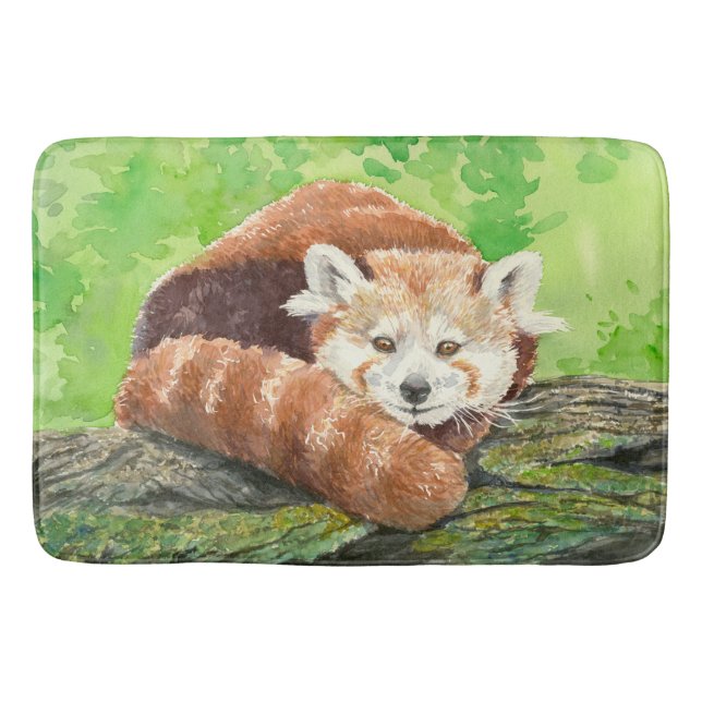 Red panda bathroom mat (Front)
