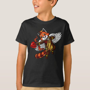 Red Panda Bear Cute Cupid Animal T-Shirt