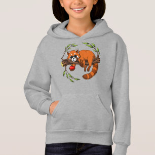 Red Panda Bear Hippie Hoodie