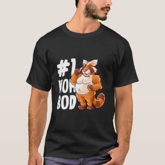 Red Panda Bear Mom Best Mom Bod Mommy Mama Mother' T-Shirt