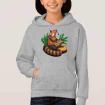 Red Panda Bear Sushi Lover Animal Hoodie Red Panda Bear Sushi Lover Animal Hoodie