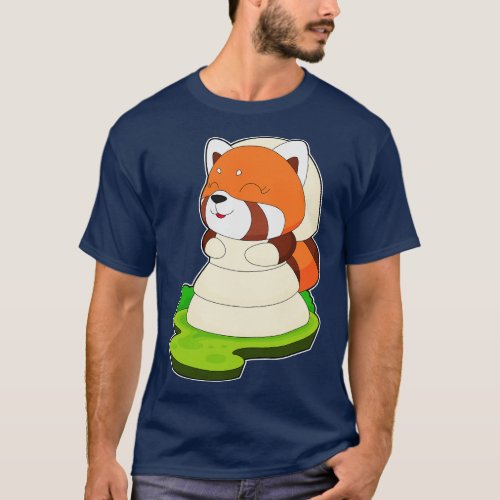 Red Panda Bride Dress Wedding T_Shirt