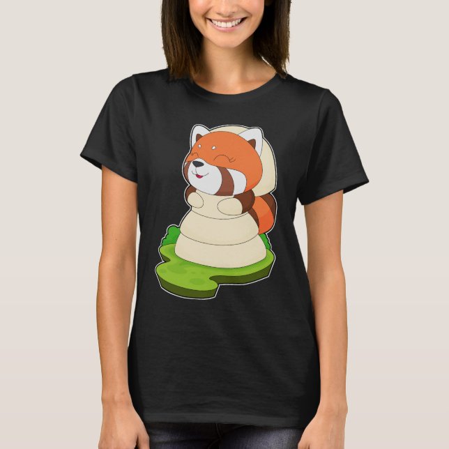 Red Panda Bride Dress Wedding T-Shirt (Front)