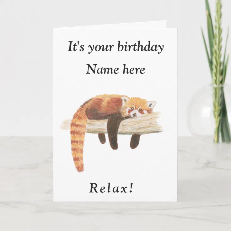 birthday red panda