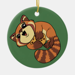 Red Panda! Ceramic Ornament