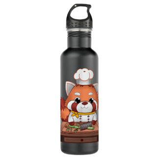 Red Panda - Chef  Stainless Steel Water Bottle