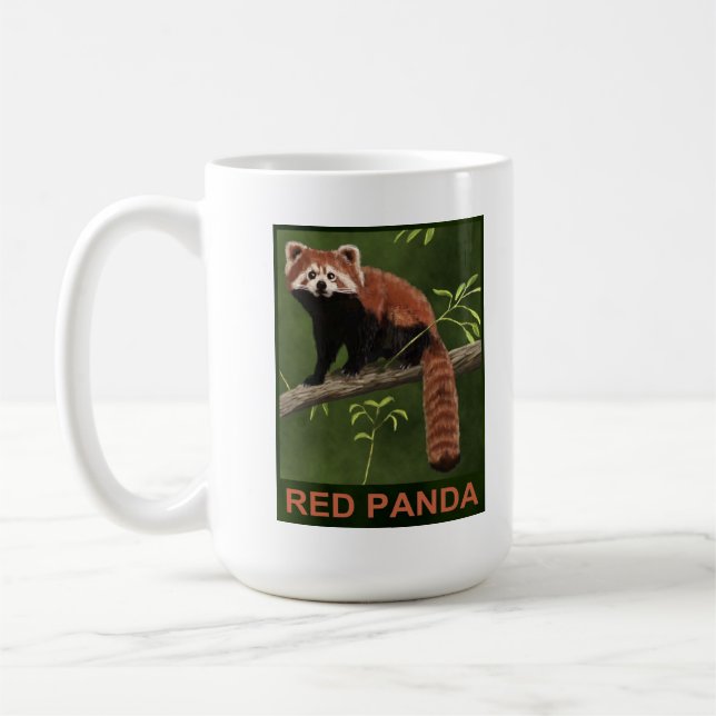 Red Panda Coffee Mug (Left)