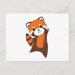 Red Panda Cute Animals For Kids Kawaii Postcard
