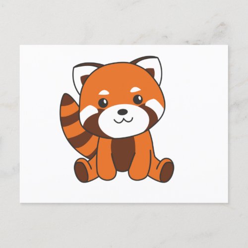 Red Panda Cute Animals For Kids Kawaii Postcard