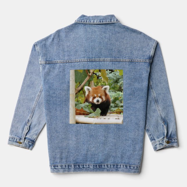 Red Panda  Denim Jacket (Back)