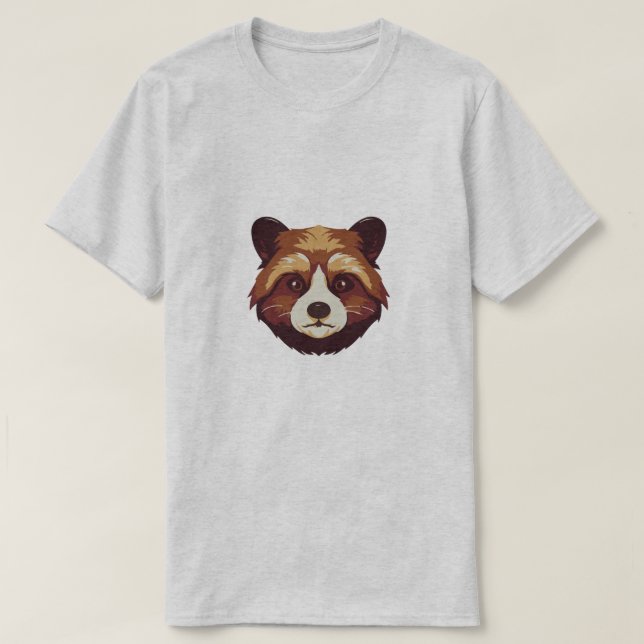 Red panda design, bear, panda bear,  T-Shirt (Design Front)