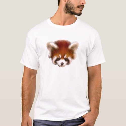 Red Panda Design T_Shirt
