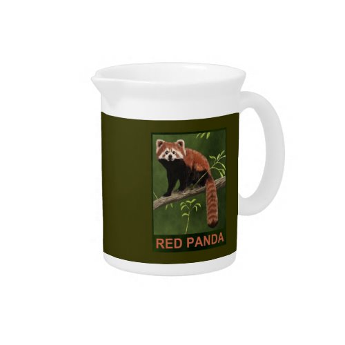 Red Panda Drink Pitcher