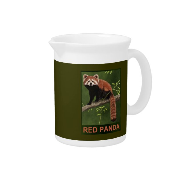 Red Panda Drink Pitcher (Right)