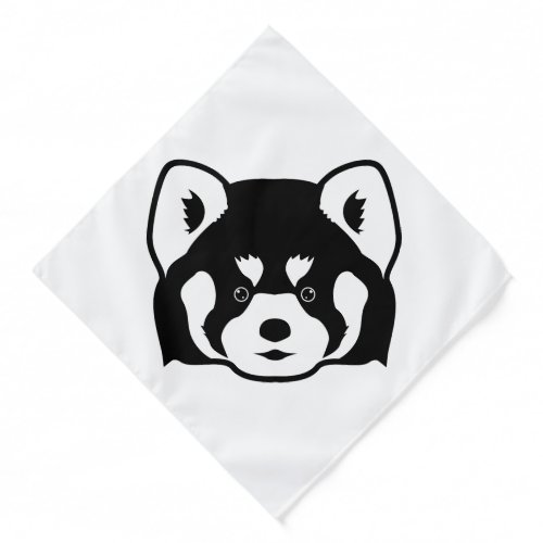 Red panda face  bandana