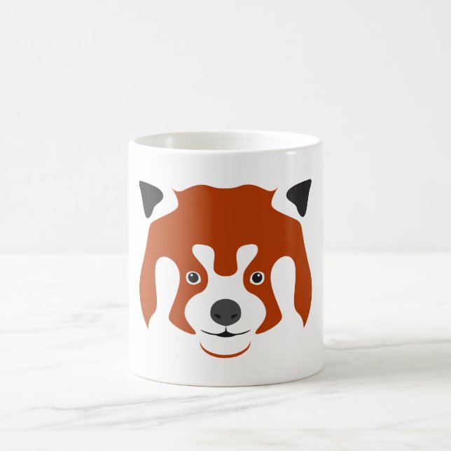 RED PANDA FACE COFFEE MUG (Center)