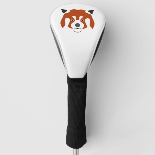 RED PANDA FACE GOLF HEAD COVER