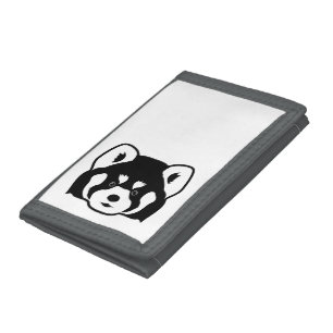 Red panda face  trifold wallet