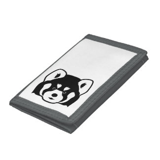 Red panda face  trifold wallet