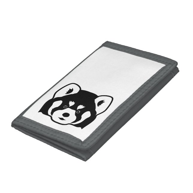 Red panda face  trifold wallet (Bottom)