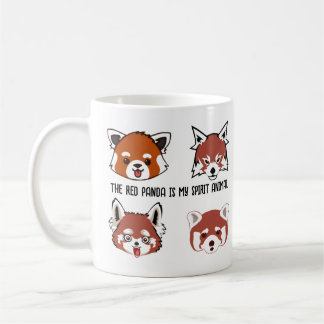 Red Panda Faces Customizable Message Coffee Mug