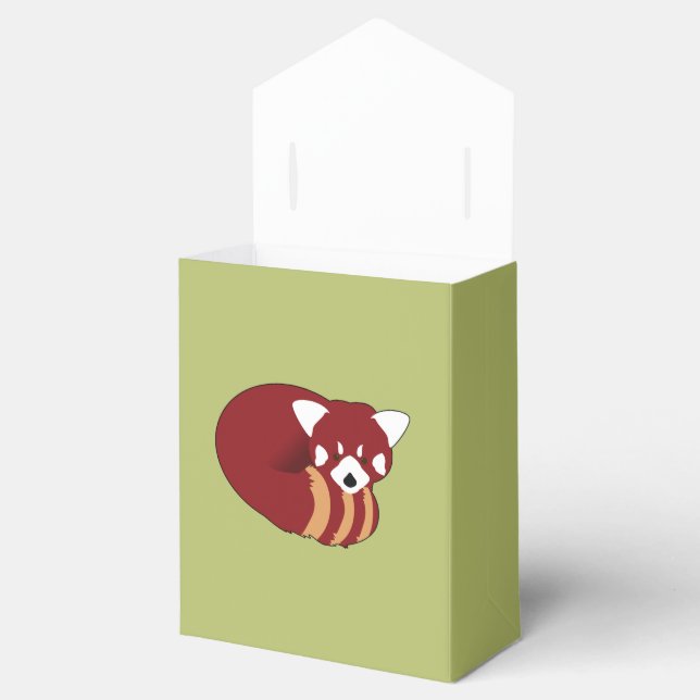 Red Panda Favor Boxes (Opened)