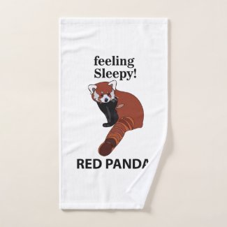 Red Panda Feeling Sleepy Funny Red Panda