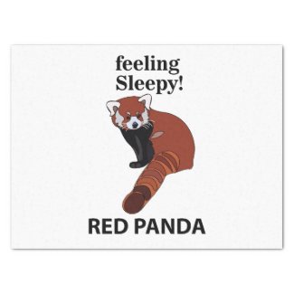Red Panda Feeling Sleepy Funny Red Panda