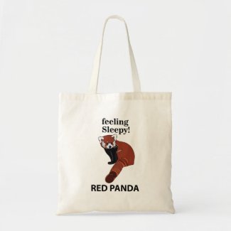 Red Panda Feeling Sleepy Funny Red Panda