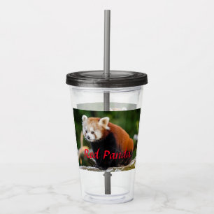 Red Panda Firefox Acrylic Tumbler