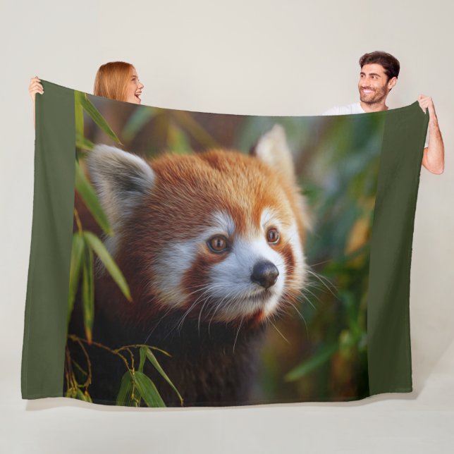 Red Panda  Fleece Blanket (In Situ)