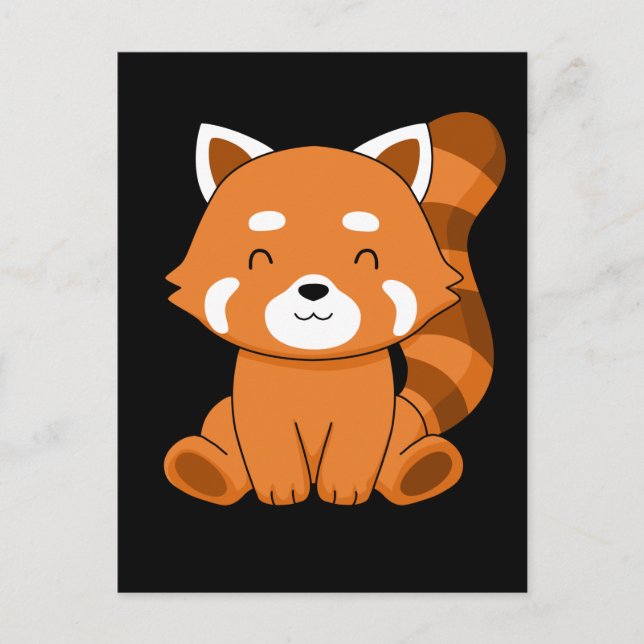 Red Panda Gift Kids Women Kawaii Red Panda Postcard (Front)