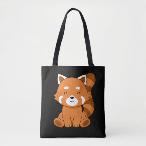 Red Panda Gift Kids Women Kawaii Red Panda Tote Bag