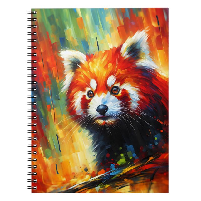 Red Panda Glow Notebook (Front)