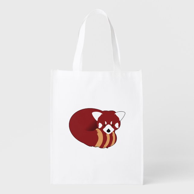 Red Panda Grocery Bag (Front)