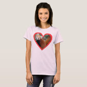 Red Panda Heart T-Shirt (Front Full)