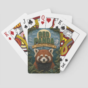 Red Panda Himalayan Forest POPCUT Poker Cards