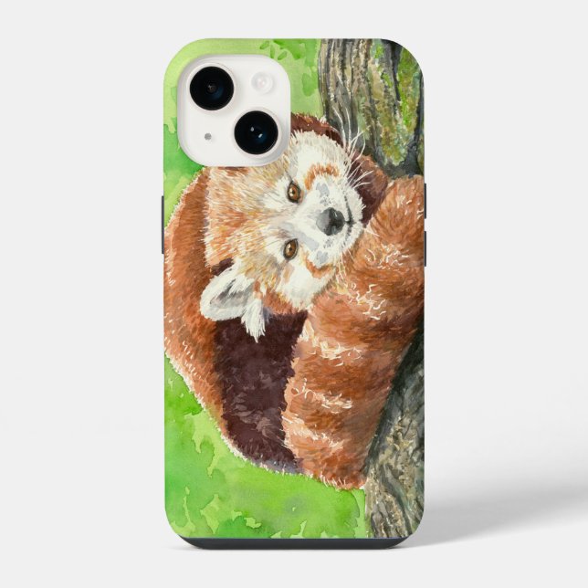 Red panda iphone case (Back)
