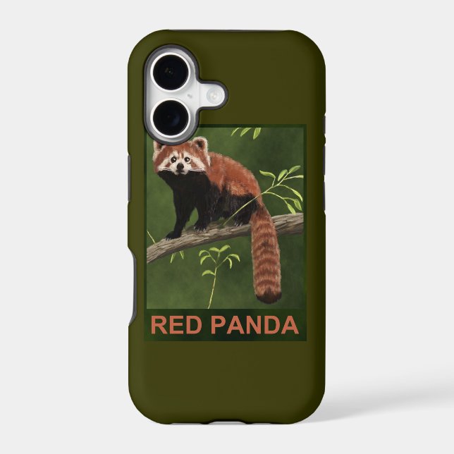 Red Panda Iphone Case (Back)