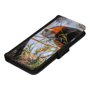 Red panda iPhone 8/7 wallet case