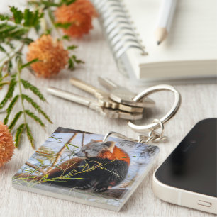 Red panda keychain