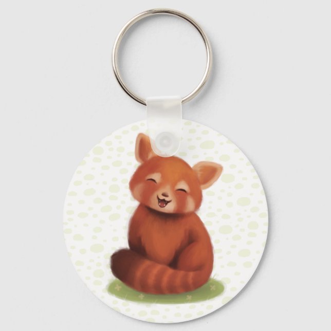Red Panda Keychain (Front)