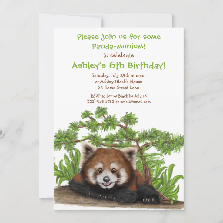 birthday red panda