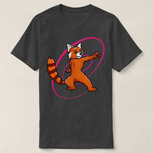 Red Panda Kung Fu T-Shirt (Design Front)