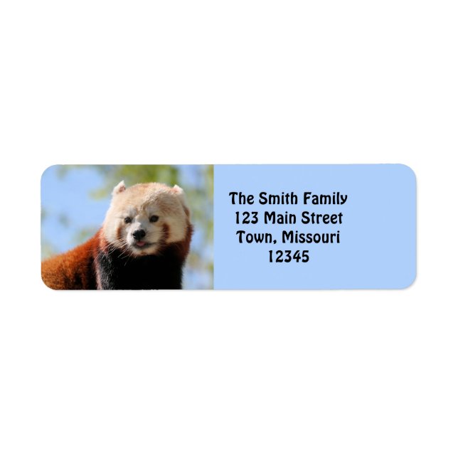Red Panda Label (Front)