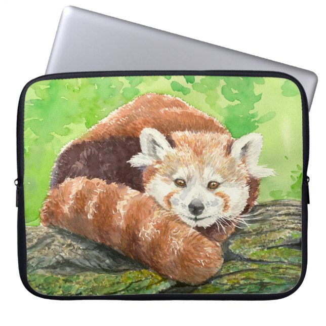 Red panda laptop sleeve (Front)