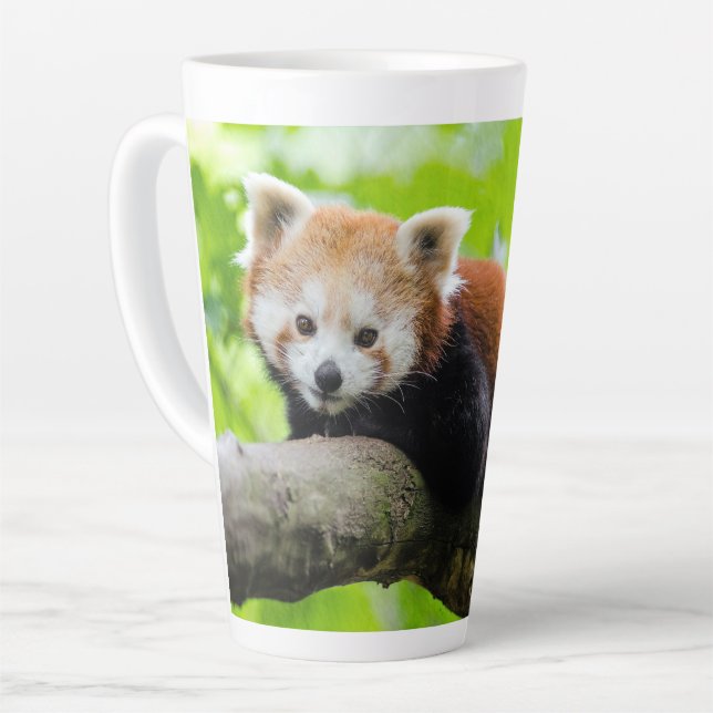 Red Panda Latte Mug (Left Angle)