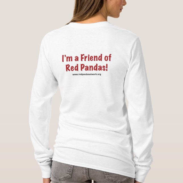 Red Panda Logo Longsleeve T-Shirt (Back)